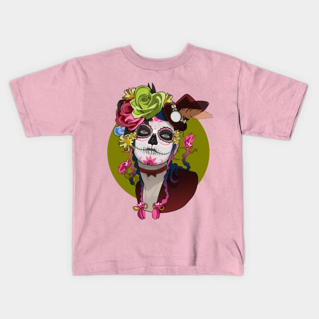 Katrina mejicana Kids T-Shirt by Akira31